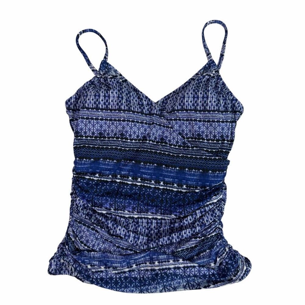 Garnet Hill Riches Surplice Tankini Top size 6